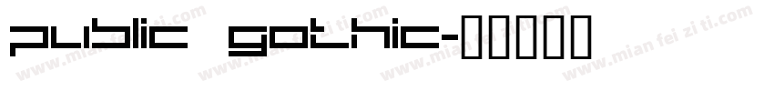 PUBLIC GOTHIC字体转换
